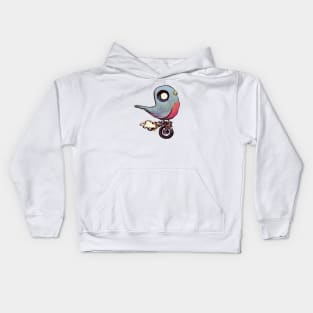 Bird on a Bike Kids Hoodie